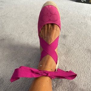 Coach pink espadrilles